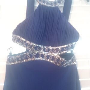 Betsy & Adam Royal Blue Dress